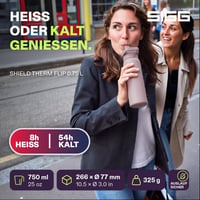Termoska z nehrdzavejúcej ocele SIGG Shield Therm FLIP, ružová, 0,75 l, nepriepustná — používaná (stav: pozri 2. obrázok) 4