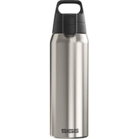 Termos izolat Sigg Shield Therm One Brushed - pentru băuturi carbogazoase - etanș - lavabil în mașina de spălat vase - fără BPA - 90% oțel inoxidabil reciclat - argintiu - 0,75L 1