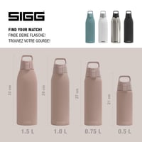 Termoska Sigg Shield Therm One Dusk z izolovanej nehrdzavejúcej ocele 1,5 l – na sýtené nápoje – nepriepustná – vhodná do umývačky riadu – bez BPA 5