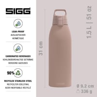 Termoska Sigg Shield Therm One Dusk z izolovanej nehrdzavejúcej ocele 1,5 l – na sýtené nápoje – nepriepustná – vhodná do umývačky riadu – bez BPA 2