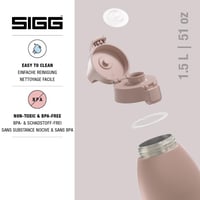 Termoska Sigg Shield Therm One Dusk z izolovanej nehrdzavejúcej ocele 1,5 l – na sýtené nápoje – nepriepustná – vhodná do umývačky riadu – bez BPA 3