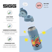 Detská termoska Sigg Shield Therm One Feuerwehr - sivomodrá - 0,5 l 3