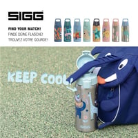 Detská izolovaná fľaša Sigg Shield Therm One Jungle – na sýtené nápoje – nepriepustná – vhodná do umývačky riadu – bez BPA – 90 % recyklovaný materiál 5