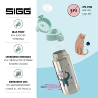 Detská izolovaná fľaša Sigg Shield Therm One Jungle – na sýtené nápoje – nepriepustná – vhodná do umývačky riadu – bez BPA – 90 % recyklovaný materiál 3