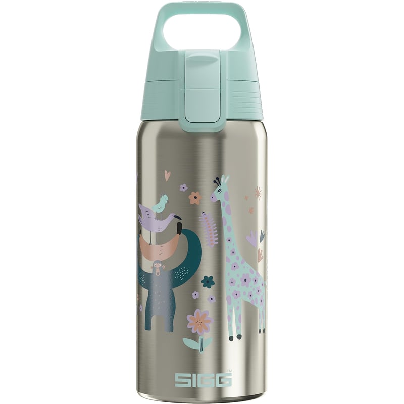 Detská izolovaná fľaša Sigg Shield Therm One Jungle – na sýtené nápoje – nepriepustná – vhodná do umývačky riadu – bez BPA – 90 % recyklovaný materiál