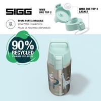 Detská izolovaná fľaša Sigg Shield Therm One Jungle – na sýtené nápoje – nepriepustná – vhodná do umývačky riadu – bez BPA – 90 % recyklovaný materiál 4