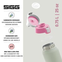Izolovaná termoska Sigg Shield Therm One Multicolor Lilly – na sýtené nápoje – nepriepustná – vhodná do umývačky riadu – bez obsahu BPA 3
