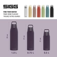 Izolovaná termoska Sigg Shield Therm One Nocturne na sýtené nápoje - tmavofialová - 0,75 l - nehrdzavejúca oceľ - bez BPA - vhodná do umývačky riadu 5