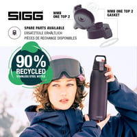Izolovaná termoska Sigg Shield Therm One Nocturne na sýtené nápoje - tmavofialová - 1 l - nehrdzavejúca oceľ - bez BPA - vhodná do umývačky riadu 4