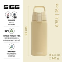 Termoska Sigg Shield Therm One Opti Yellow – Na sýtené nápoje – Nepretečie – Vhodná do umývačky riadu – Bez obsahu BPA – 0 2