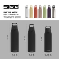 Termoska Sigg Shield Therm One - čierna - 1 l - na sýtené nápoje - nepriepustná - vhodná do umývačky riadu - bez BPA - 90 % nový stav 5