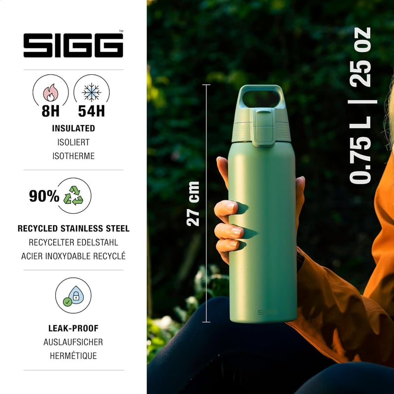 SIGG Shield Therm One Termosz Palack 0,5L/0,75L/1,0L Rozsdamentes Acél - Blue, 0.75 L