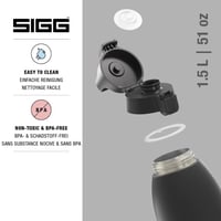 Termoska SIGG Shield Therm One, na sýtené nápoje, čierna - 1,5 l 3