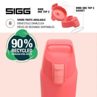 Termos Sigg Shield Therm One Watermelon - 0,75L, Oțel Inoxidabil, pentru Băuturi Carbogazoase, Etanș, Lavabil în Mașina de Spălat Vase, Fără BPA, Roz 4