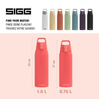 Termos Sigg Shield Therm One Watermelon - 0,75L, Oțel Inoxidabil, pentru Băuturi Carbogazoase, Etanș, Lavabil în Mașina de Spălat Vase, Fără BPA, Roz 5