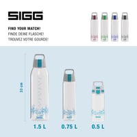 Športová fľaša SIGG Total Clear ONE MyPlanet Aqua Tritan, 0,75 l – modrá 5