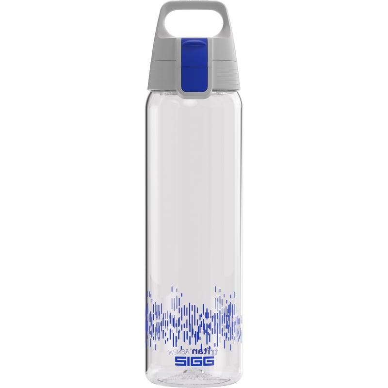 Fľaša na vodu SIGG Total Clear ONE Tritan, na sýtené nápoje – modrá – 0,75 l