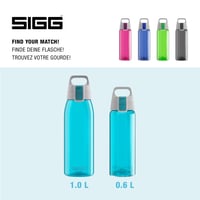 Športová fľaša SIGG Total Color Aqua Tritan 0,6 l, vhodná aj na sýtené nápoje, vhodná do umývačky riadu, nepriepustná, bez BPA 5