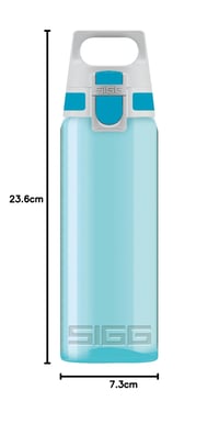 Športová fľaša SIGG Total Color Aqua Tritan 0,6 l, vhodná aj na sýtené nápoje, vhodná do umývačky riadu, nepriepustná, bez BPA 7