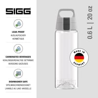 Fľaša SIGG Total Color ONE Transparent Tritan 0,6 l – vhodná aj na sýtené nápoje, vhodná do umývačky riadu, nepriepustná, bez BPA, ľahká 2