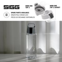 Fľaša SIGG Total Color ONE Transparent Tritan 0,6 l – vhodná aj na sýtené nápoje, vhodná do umývačky riadu, nepriepustná, bez BPA, ľahká 4