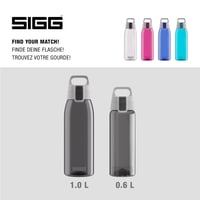 Fľaša na nápoje SIGG Total Color ONE Tritan, vhodná na sýtené nápoje, vhodná do umývačky riadu, nepriepustná, bez BPA, 0,6 l / 1 l 5