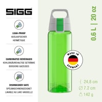 Fľaša na vodu SIGG Total Color Tritan – zelená, 0,6 l – vhodná aj na sýtené nápoje, nepriepustná, vhodná do umývačky riadu, bez obsahu BPA 2