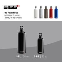 Hliníková fľaša Sigg Traveller na sýtené nápoje – čierna – 0,6 l 5