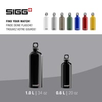 Hliníková fľaša Sigg Traveller na sýtené nápoje – čierna – 0,6 l 6