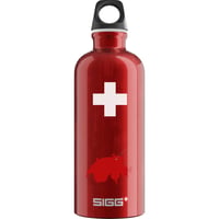 Bidon din aluminiu Sigg Traveller pentru băuturi carbogazoase, etanș, fără BPA, roșu, 0,6 L 1