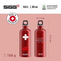 Bidon din aluminiu Sigg Traveller pentru băuturi carbogazoase, etanș, fără BPA, roșu, 0,6 L 2