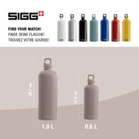 Sticlă de aluminiu Sigg Traveller Dusk pentru băuturi carbogazoase, etanșă, fără BPA, roz, 1 L 5