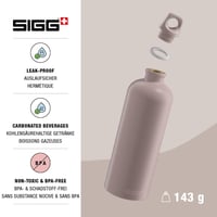 Sticlă de aluminiu Sigg Traveller Dusk pentru băuturi carbogazoase, etanșă, fără BPA, roz, 1 L 3