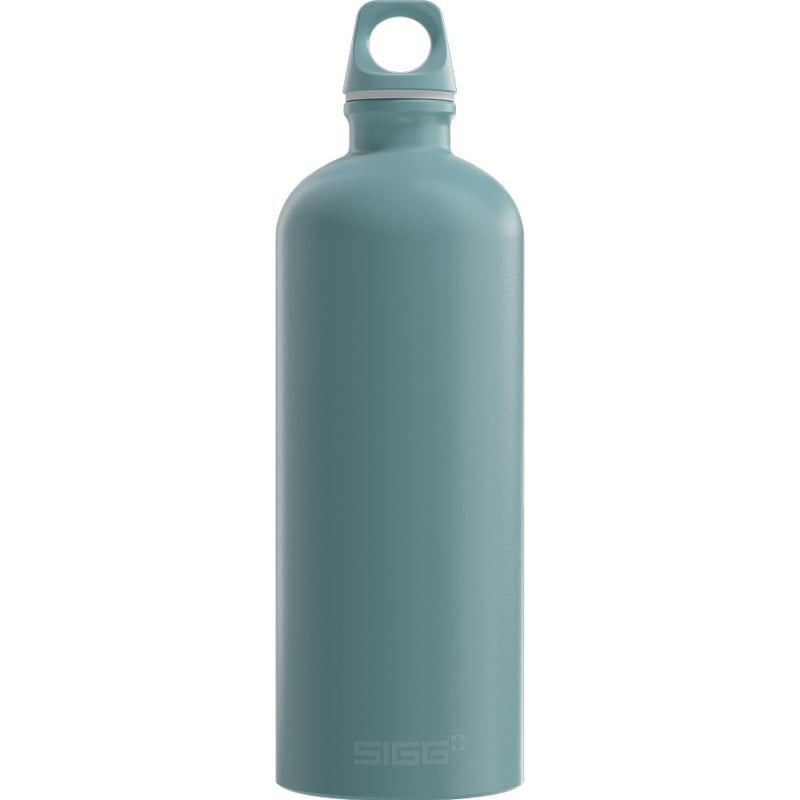 Hliníková fľaša Sigg Traveller Morning Blue na sýtené nápoje, nepriepustná, bez BPA, modrá, 1 l