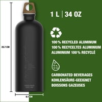 Hliníková fľaša SIGG Traveller MyPlanet – klimaticky neutrálna, nepriepustná a ľahká turistická fľaša na cesty, švajčiarska výroba 2