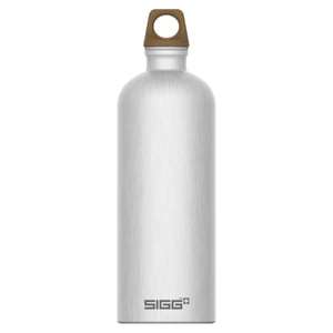 SIGG Traveller MyPlanet aluminijska boca za vodu, srebrna, 1 l - rabljeno stanje (stanje: vidi 2. sliku)