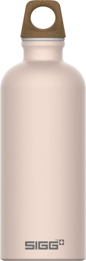 SIGG Traveller MyPlanet Journey aluminijska boca za vodu – Klimatski neutralna, nepropusna, bez BPA, boca za planinarenje – Mat bijelo-ružičasta – 0,6 L