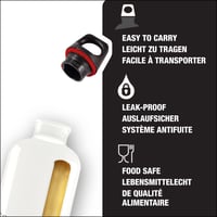 Bidon din aluminiu SIGG Traveller Swiss Craft pentru băuturi carbogazoase, etanș, fără BPA, alb, 0,6 L 4