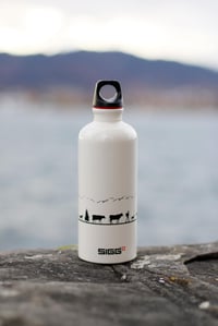 Bidon din aluminiu SIGG Traveller Swiss Craft pentru băuturi carbogazoase, etanș, fără BPA, alb, 0,6 L 2