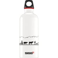 Bidon din aluminiu SIGG Traveller Swiss Craft pentru băuturi carbogazoase, etanș, fără BPA, alb, 0,6 L 1