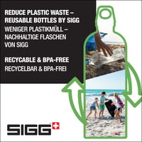 Bidon din aluminiu SIGG Traveller Swiss Craft pentru băuturi carbogazoase, etanș, fără BPA, alb, 0,6 L 5