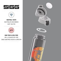 Sigg Tritan Ivópalack 600ml Szódavízhez Spülmaschinefest Szivárgatásmentes BPA-mentes - Skate, 0.6 L 3