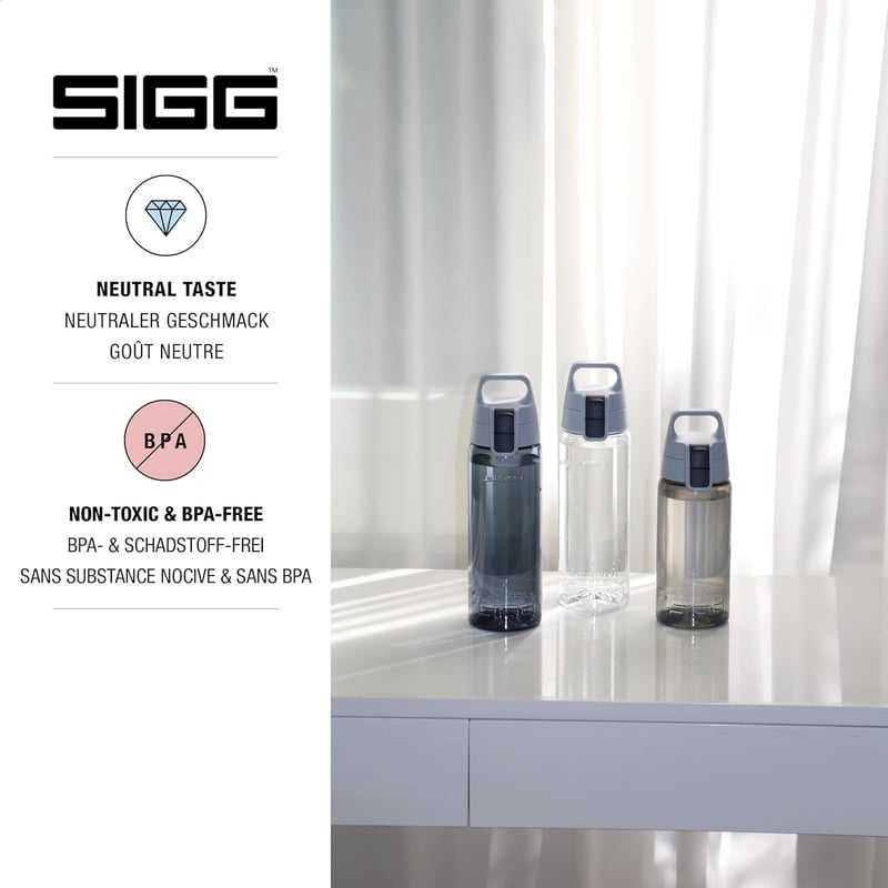 SIGG Tritan Ivópalack Szivárgásmentes BPA-Mentes 0.6L-1.5L - Anthracite, 0.6 L