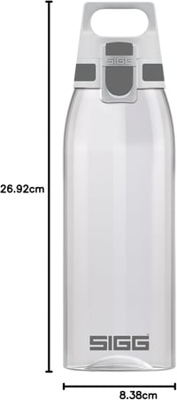 SIGG Tritan Ivópalack Total Colour szín, szénezett italokhoz, mosogatógépben mosható, 0.6-1.5L - Transparent, 1 L 7