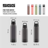 Sigg Tritan Total Color ONE Anthracite kulacs - szürke - 0,75 l 5