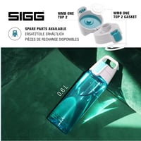 Fľaša na vodu SIGG Tritan Total Color ONE Aqua – 1 l – vhodná aj na sýtené nápoje – nepriepustná – bez BPA – vhodná do umývačky riadu 4