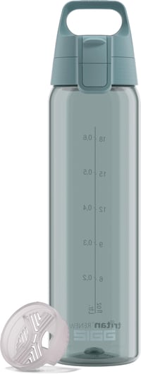 Fľaša na vodu Sigg Tritan Total Color ONE Morning Blue – 0,75 l, modrá, vhodná aj na sýtené nápoje, bez obsahu BPA, vhodná do umývačky riadu, nepriepustná 1