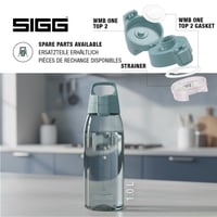 Fľaša na vodu Sigg Tritan Total Color ONE Morning Blue – 0,75 l, modrá, vhodná aj na sýtené nápoje, bez obsahu BPA, vhodná do umývačky riadu, nepriepustná 4