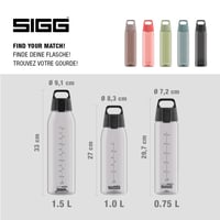 Sticlă pentru apă Sigg Tritan Total Color ONE, transparentă, pentru băuturi carbogazoase, lavabilă în mașina de spălat vase, etanșă, fără BPA, 0,75 L 5
