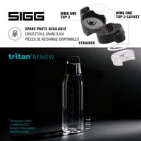 Sticlă pentru apă Sigg Tritan Total Color ONE, transparentă, pentru băuturi carbogazoase, lavabilă în mașina de spălat vase, etanșă, fără BPA, 0,75 L 4